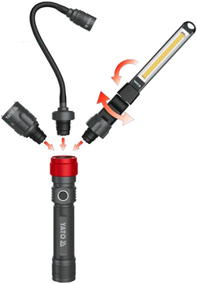 РАБОЧИЙ СВЕТИЛЬНИК 3 В 1 380LM_ YT-08521   бывший арт. 5997762369